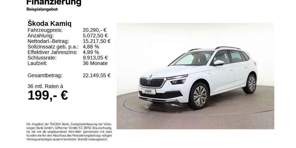Skoda Kamiq 46.460 km 19.990 &euro; Gifhorn 38518