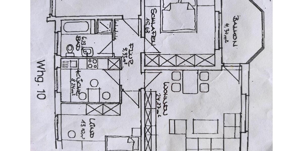 Etagenwohnung Wolfsburg Almke - 3 Zimmer, 77 m&sup2;, 239.900&euro; | Angebot:26633362
