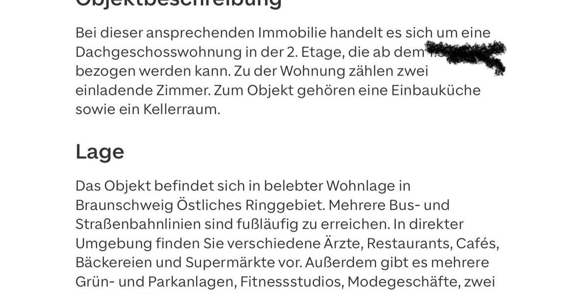 Dachgeschoßwohnung Braunschweig Nordstadt - 2 Zimmer, 40 m&sup2;, 550&euro; | Angebot:25839702