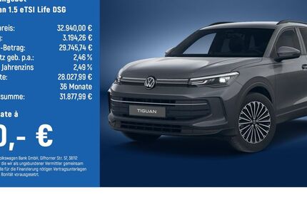 VW Tiguan 5.130 km 32.940 &euro; Braunschweig 38114