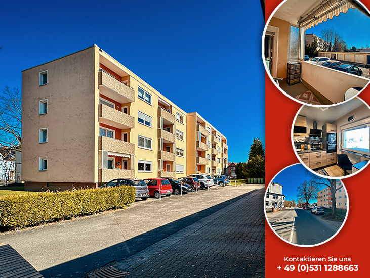 Etagenwohnung Königslutter - 3 Zimmer, 73 m&sup2;, 135.900&euro; | Angebot:24014942