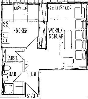 Dachgeschoßwohnung Wolfsburg - 9999.9 Zimmer, 39 m&sup2;, 98.000&euro; | Angebot:26123916