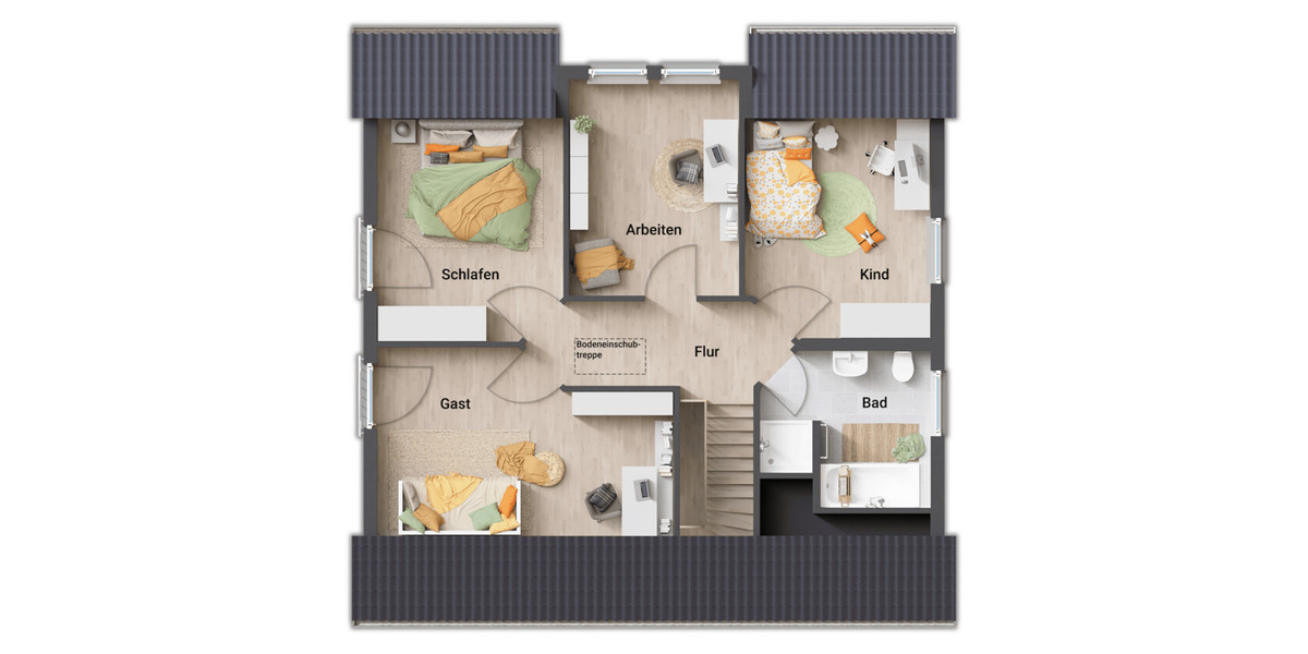 Einfamilienhaus Braunschweig Harxbüttel - 5 Zimmer, 144 m&sup2;, 417.190&euro; | Angebot:26527233