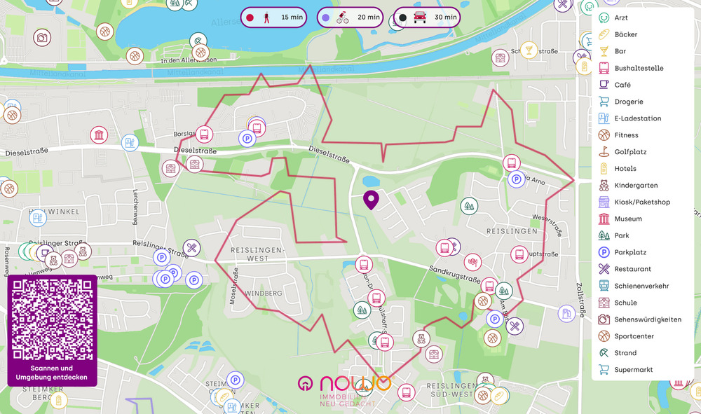 Etagenwohnung Wolfsburg Reislingen - 2 Zimmer, 77 m&sup2;, 280.000&euro; | Angebot:25287803