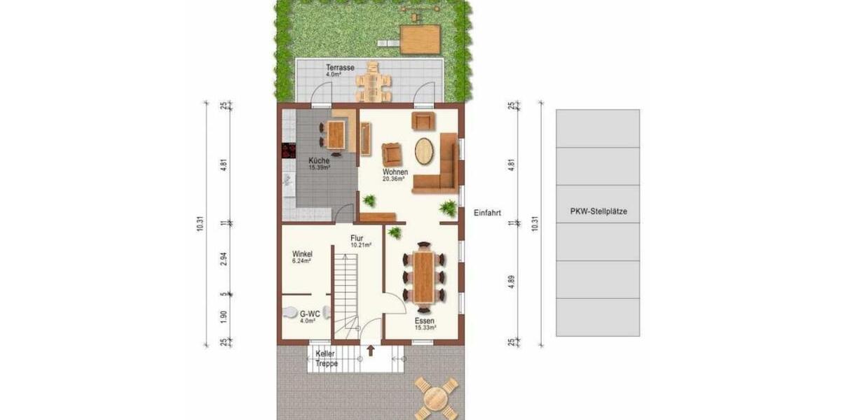 Reihenhaus Wolfsburg Almke - 5 Zimmer, 125 m&sup2;, 1.350&euro; | Angebot:25563788