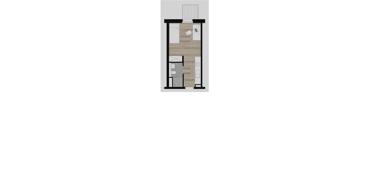 Etagenwohnung Braunschweig - 1 Zimmer, 21 m&sup2;, 400&euro; | Angebot:26376833