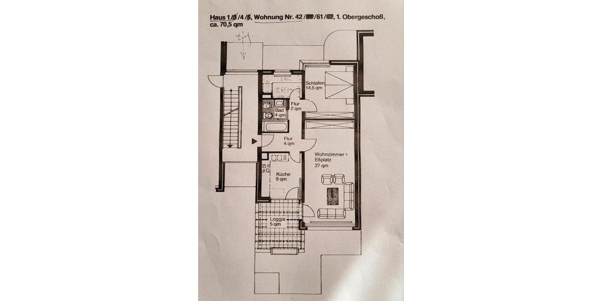 Etagenwohnung Braunschweig Heidberg-Melverode - 2.5 Zimmer, 75 m&sup2;, 255.000&euro; | Angebot:27118091