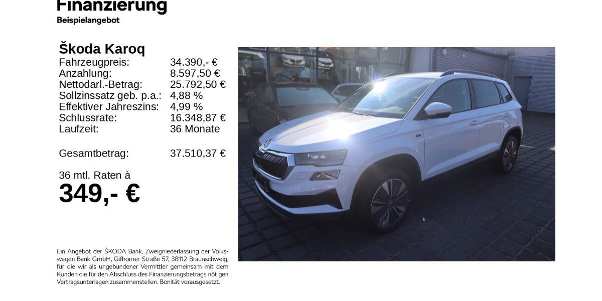 Skoda Karoq 24.878 km 34.240 &euro; Gifhorn 38518